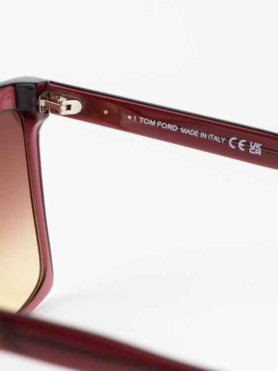 Tom Ford SABRINA-02 Women Sunglasses Bordeaux Gradient Square FT0764 69T main image 6